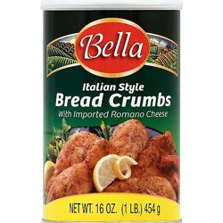 Bella Bread Crumbs Italian Style With Imported Romano Cheese - 16 Oz