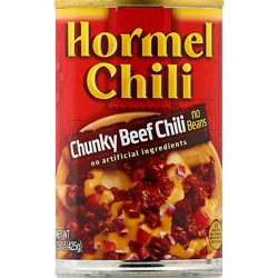 Hormel Chili Chunky No Beans - 15 Oz
