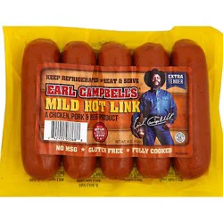 Earl Campbell Hot Links Mild - 16 Oz