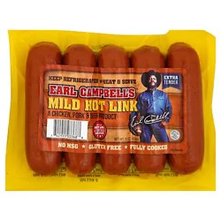 Earl Campbell Hot Links Mild - 16 Oz
