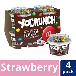 Yocrunch Low Fat Strawberry With Mandms Yogurt - 4-4 Oz