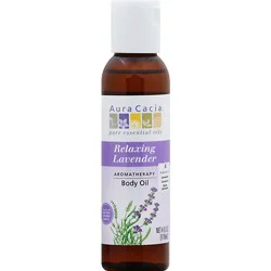 Aura Cacia Body Oil Aromatherapy Relaxing Lavender - 4 Fl. Oz.