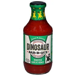 Dinosaur Bar-B-Que Sauce Roasted Garlic Honey - 19 Oz