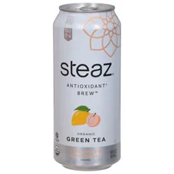 Steaz Iced Green Tea Zero Calorie Peach Mango - 16 Fl. Oz.