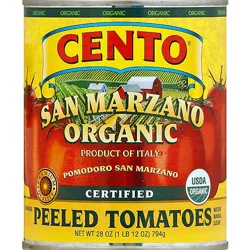 Cento San Marzano Tomatoes Organic Whole Peeled Can - 28 Oz