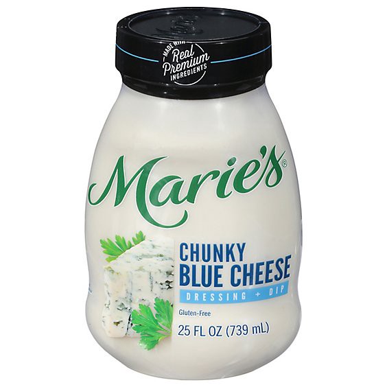 slide 1 of 5, Maries Dressing Chunky Blue Cheese - 25 Fl. Oz., 25 fl oz