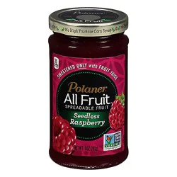 Polaner All Fruit Spreadable Fruit Non-Gmo Seedless Raspberry - 10 Oz