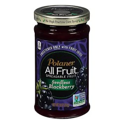 Polaner All Fruit Spreadable Fruit Non-Gmo Seedless Blackberry - 10 Oz