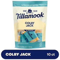 Tillamook Colby Jack Snack Portions Cheese 10 Count - 7.5 Oz
