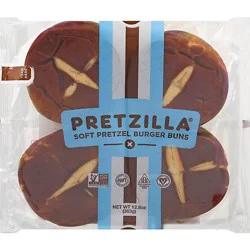Pretzilla Buns Burger Soft Pretzel - 12.8 Oz