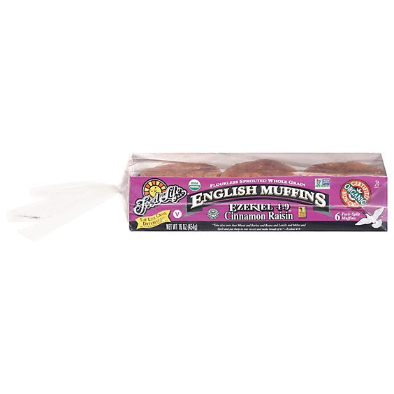 slide 1 of 1, Food For Life Eng Muff Ezkl Cinn Rsn Org - 16 Oz, 16 oz