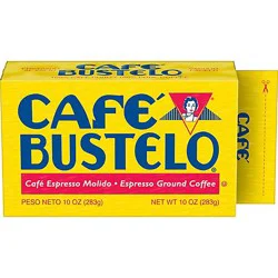 Café Bustelo Espresso Style Dark Roast Ground Coffee Vacuum-Packed - 10 Oz