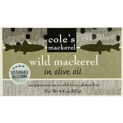 Coles Mackerel Wild Mackerel In Olive Oil - 4.4 Oz