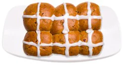 Bakery Buns Hot Cross - 6 Count