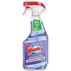 Windex Ammonia Free Crystal Rain Scent Glass Cleaner Spray Bottle - 23 Fl. Oz.