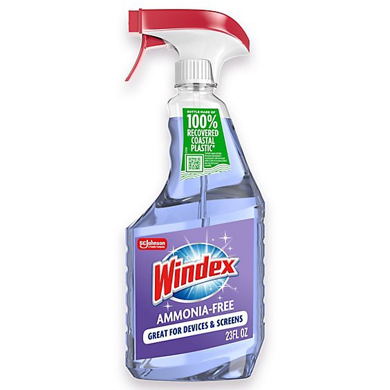 slide 1 of 1, Windex Ammonia Free Crystal Rain Scent Glass Cleaner Spray Bottle - 23 Fl. Oz., 23 fl oz
