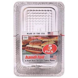Handi-Foil Steam Table Pans Full Size - 5 Count