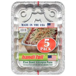 Handi-Foil Eco-Foil Lasagna Pans Giant - 5 Count