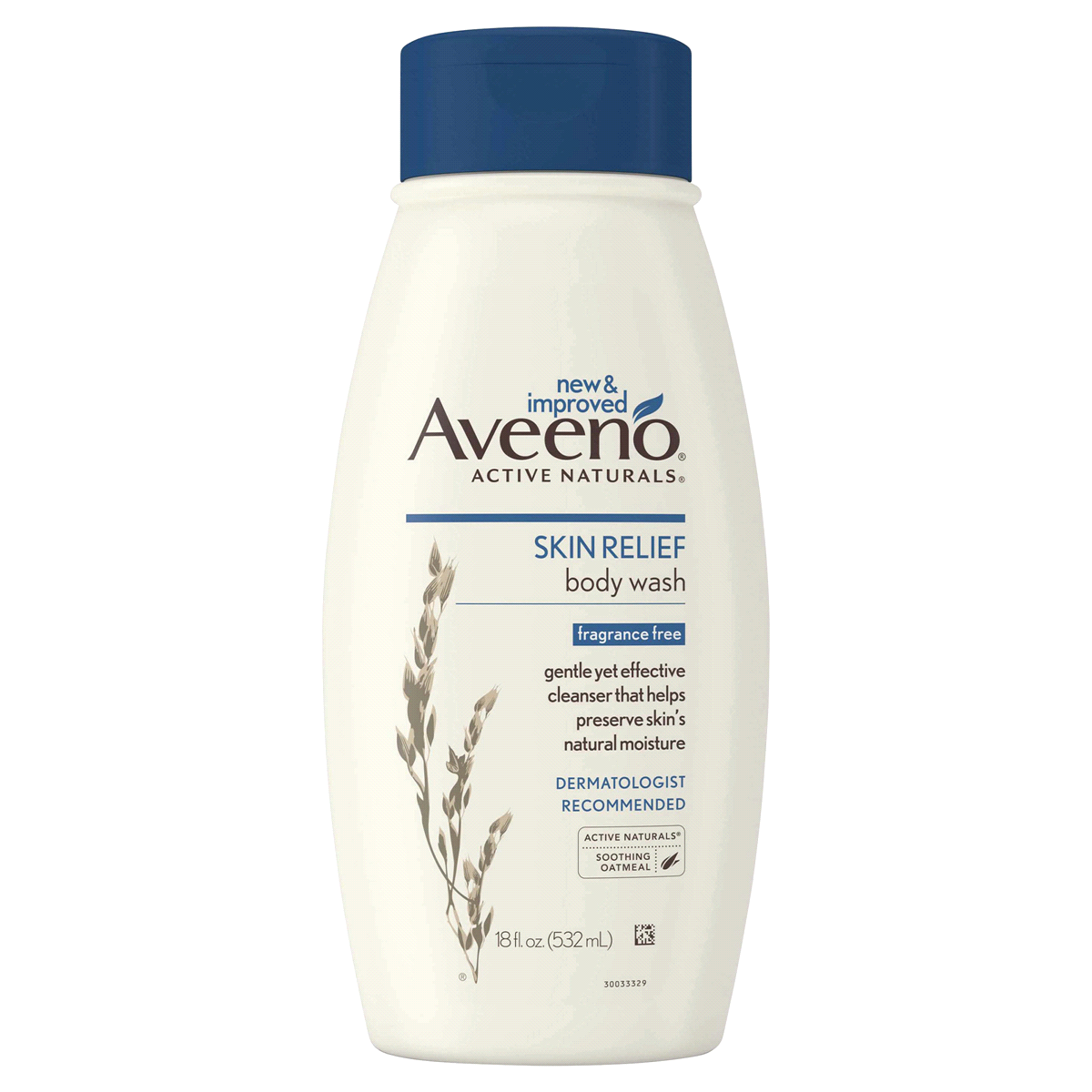 slide 7 of 10, Aveeno Skin Relief Fragrance Free Body Wash, 18 oz