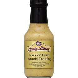 Aunty Lilikoi Dressing Passion Fruit Wasabi - 10 Oz