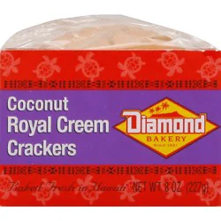 Diamond Bakery Coconut Royal Creme Crackers - 8 Oz