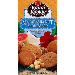 Kauai Kookie Macadamia Nut Shortbread Cookies - 5 Oz