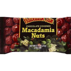 Hawaiian Sun Chocolate Covered Macadamia Nuts - 0.77 Oz