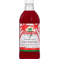 Hawaiian Sweet Islands Premium Strawberry Syrup - 16 Fl. Oz.