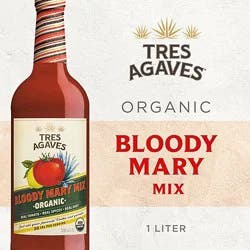 Tres Agaves Organic Bloody Mary Mix Bottle - 1 Liter