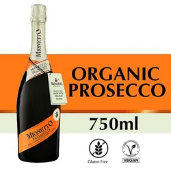 Mionetto Prosecco Doc Organic Sparkling White Wine Bottle - 750 Ml
