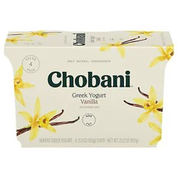 Chobani Vanilla Greek Yogurt - 4-5.3 Oz