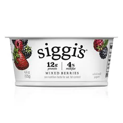Siggi's Mixed Berries Icelandic Skyr Whole Milk Yogurt - 4.4 Oz