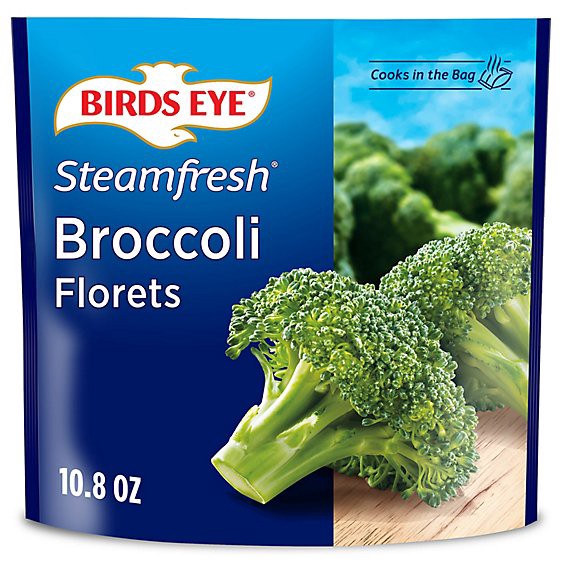 slide 1 of 10, Birds Eye Steamfresh Broccoli Florets Frozen Vegetables - 10.8 Oz, 10.8 oz