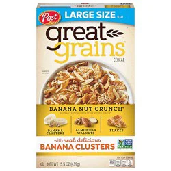 Post Great Grains Banana Nut Crunch Heart Healthy Whole Grain Breakfast Cereal - 15.5 Oz