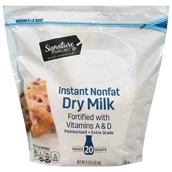 Signature Select Dry Milk Instant Nonfat With Vitamins A & D - 4 Lb
