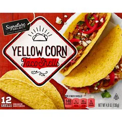 Signature Select Yellow Corn Taco Shells Box 12 Count - 4.8 Oz