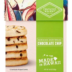Diamond Bakery Shortbread Cookies Chocolate Chip - 4.4 Oz