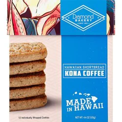 Diamond Bakery Shortbread Cookies Kona Coffee - 4.4 Oz