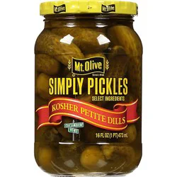 Mt. Olive Pickles Simply Pickles Petite Kosher Dills - 16 Fl. Oz.