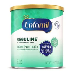 Enfamil Reguline Infant Formula Milk Based Pwder With Iron Can -12.4 Oz