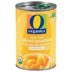 O Organics Organic Peaches Sliced - 15 Oz
