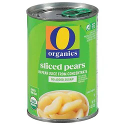 O Organics Pears Sliced - 15 Oz