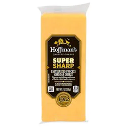 Hoffmans Cheese Super Sharp Chunk - 7 Oz
