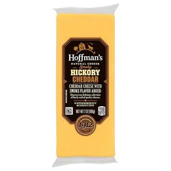 Hoffmans Cheese Cheddar Smoked Hickory Chunk - 7 Oz