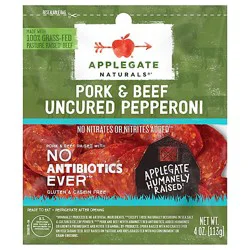 Applegate Natural Uncured Pork & Beef Pepperoni - 4oz