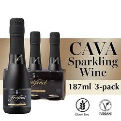 Freixenet Cordon Negro Brut Wine Bottles -3-187 Ml