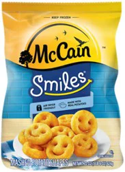 Mccain Smiles Mashed Potato Shapes - 22 Oz