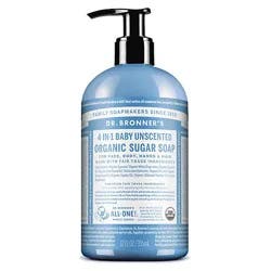 Dr. Bronner's Unscented Organic Sugar Soap - 12 Fl. Oz.