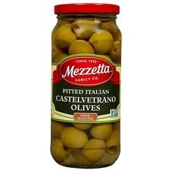 Mezzetta Olives Italian Castelvetrano Pitted - 8 Oz