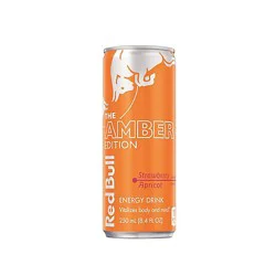 Red Bull Amber Edition Energy Drink Strawberry Apricot 80mg Caffeine - 8.4 Fl. Oz.